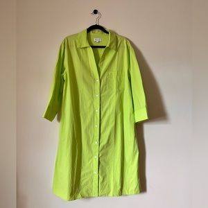 WRAY Penelope Shirt Dress (Limeade)